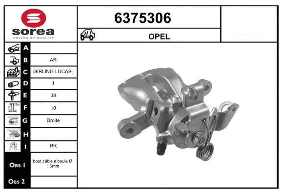 Brake Caliper (6375306)