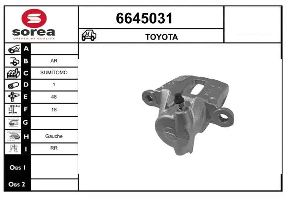 Brake Caliper (6645031)