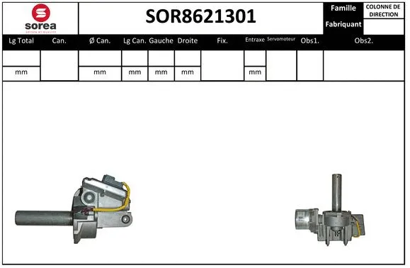 Steering Column (SOR8621301)