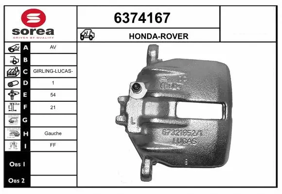 Brake Caliper (6374167)