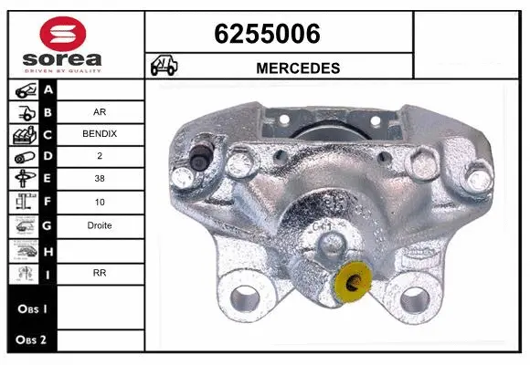 Brake Caliper (6255006)
