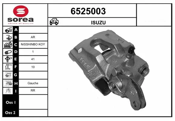 Brake Caliper (6525003)