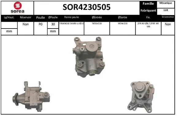 Hydraulic Pump, steering (SOR4230505)