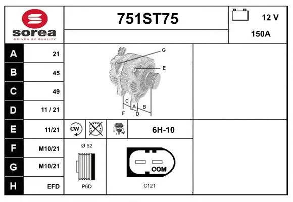 Alternator (751ST75)