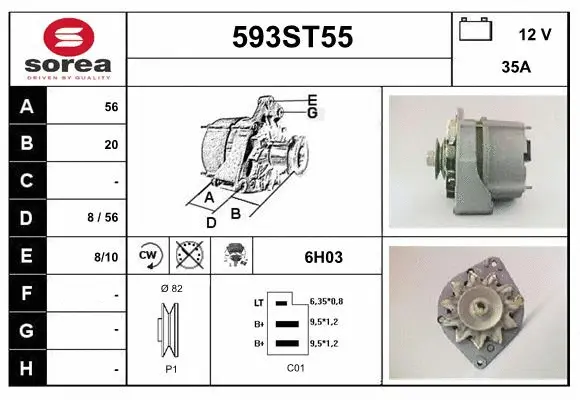 Alternator (593ST55)