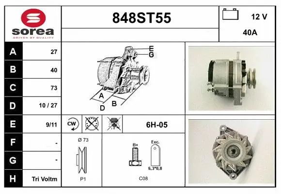 Alternator (848ST55)