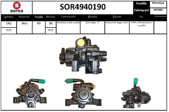Hydraulic Pump, steering (SOR4940190)