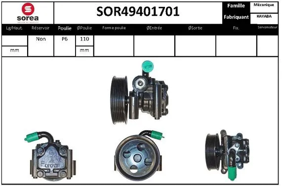Hydraulic Pump, steering (SOR49401701)