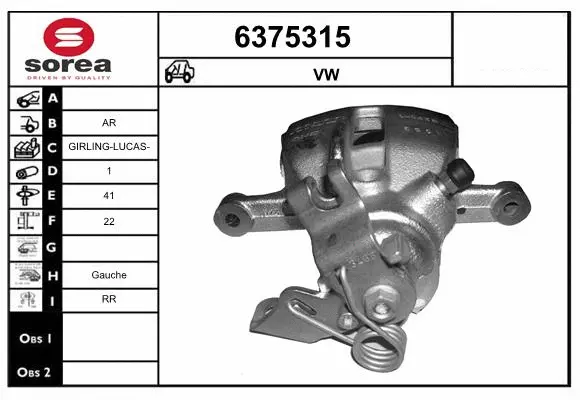 Brake Caliper (6375315)