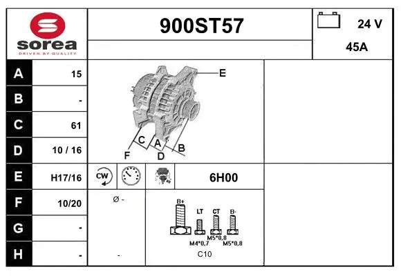 Alternator (900ST57)