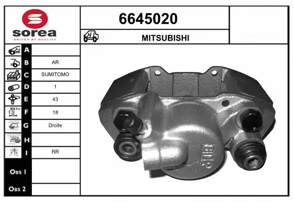 Brake Caliper (6645020)