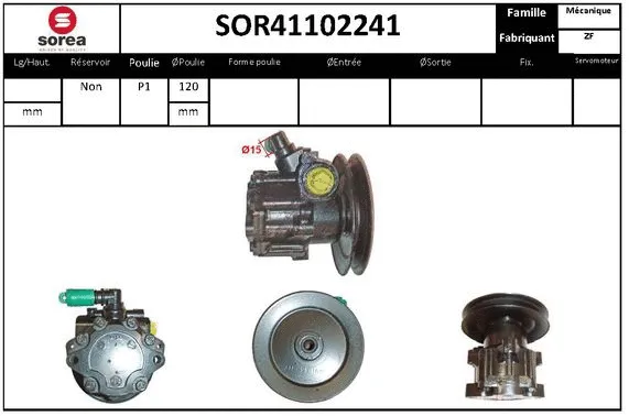 Hydraulic Pump, steering (SOR41102241)