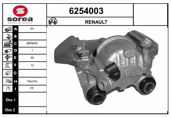 Brake Caliper (6254003)