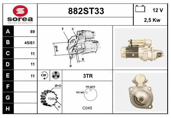 Starter (882ST33)