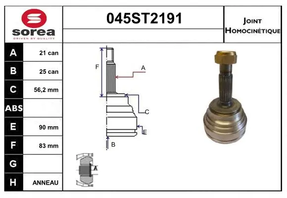 Joint Kit, drive shaft (045ST2191)