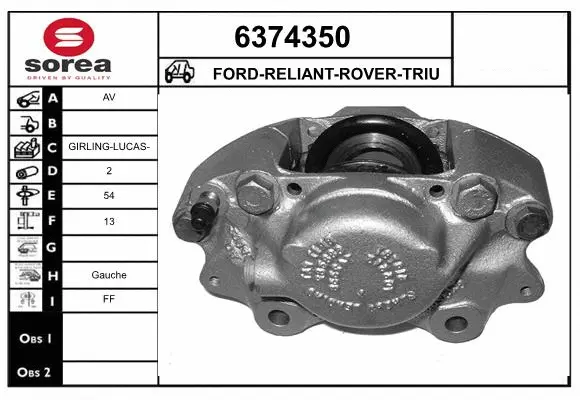 Brake Caliper (6374350)