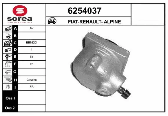 Brake Caliper (6254037)