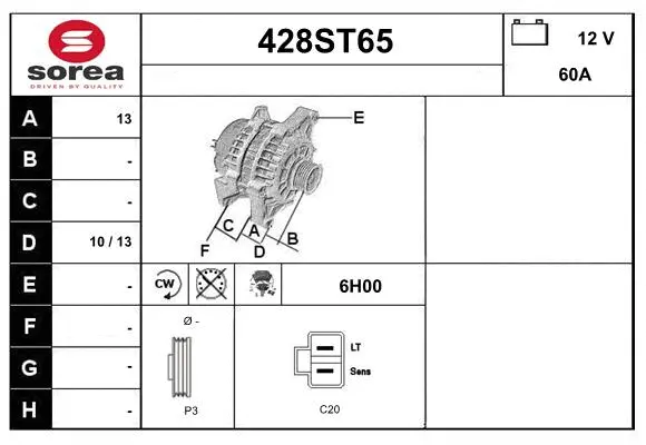 Alternator (428ST65)