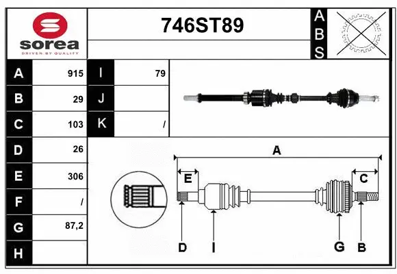 Drive Shaft (746ST89)