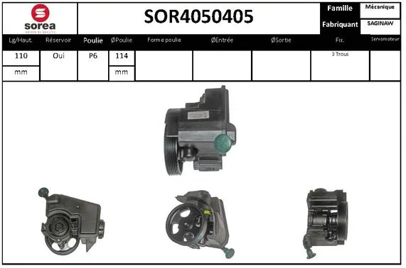 Hydraulic Pump, steering (SOR4050405)