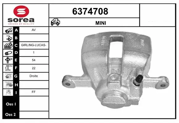 Brake Caliper (6374708)