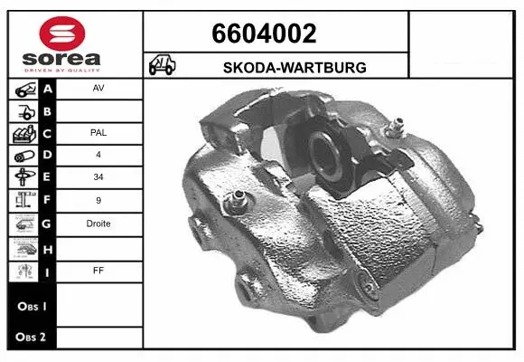 Brake Caliper (6604002)