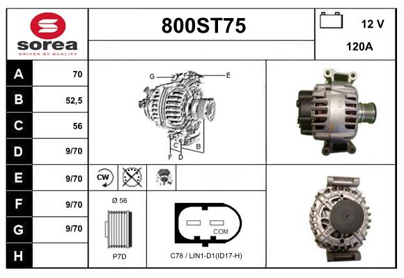 Alternator (800ST75)