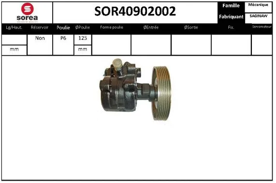 Hydraulic Pump, steering (SOR40902002)