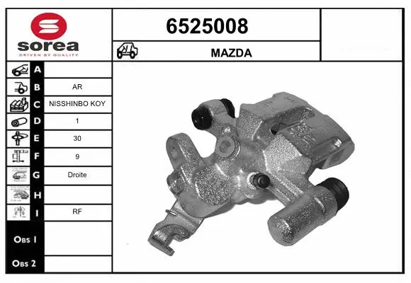 Brake Caliper (6525008)