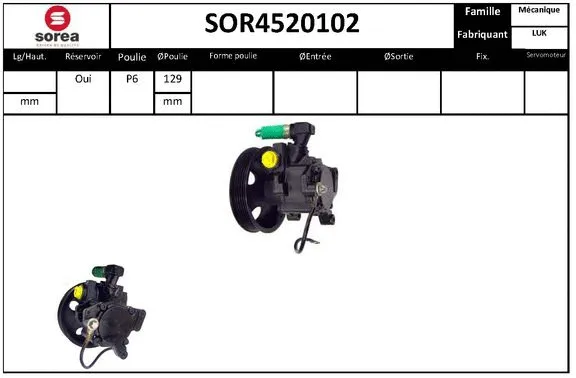 Hydraulic Pump, steering (SOR4520102)
