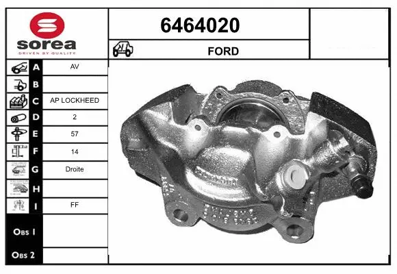 Brake Caliper (6464020)