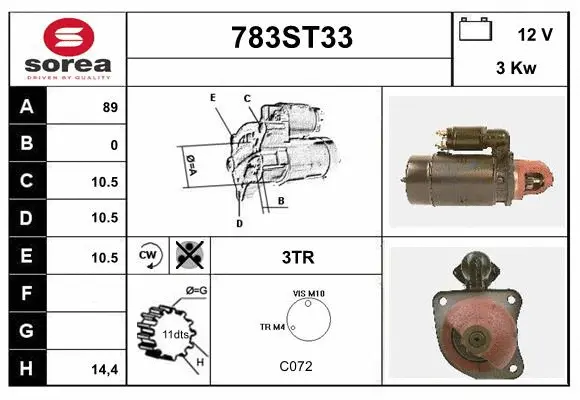 Starter (783ST33)