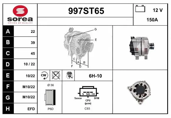 Alternator (997ST65)
