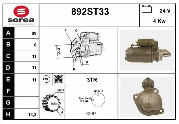 Starter (892ST33)