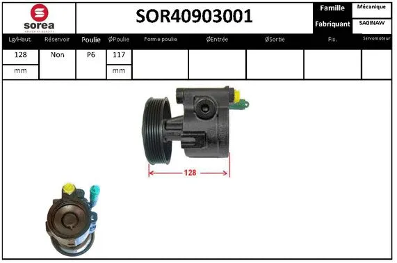 Hydraulic Pump, steering (SOR40903001)