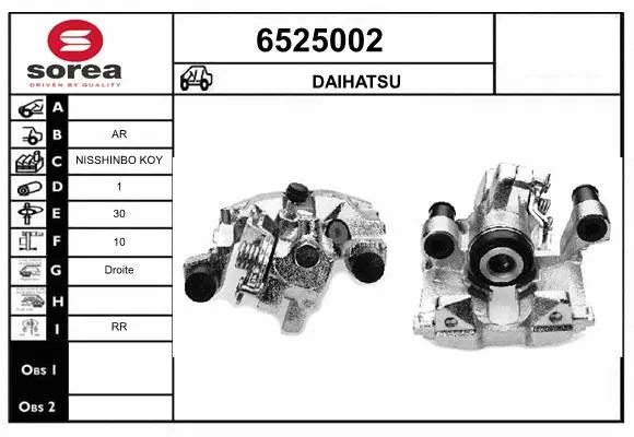 Brake Caliper (6525002)