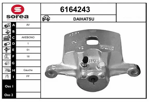 Brake Caliper (6164243)