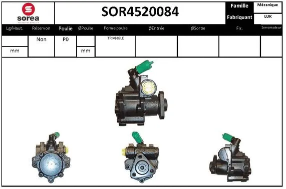 Hydraulic Pump, steering (SOR4520084)