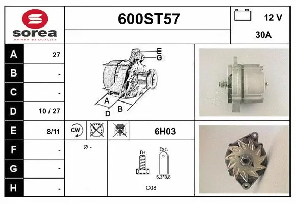 Alternator (600ST57)