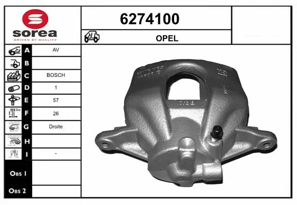 Brake Caliper (6274100)