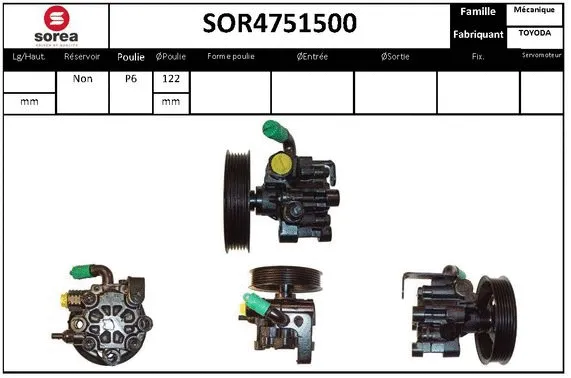 Hydraulic Pump, steering (SOR4751500)