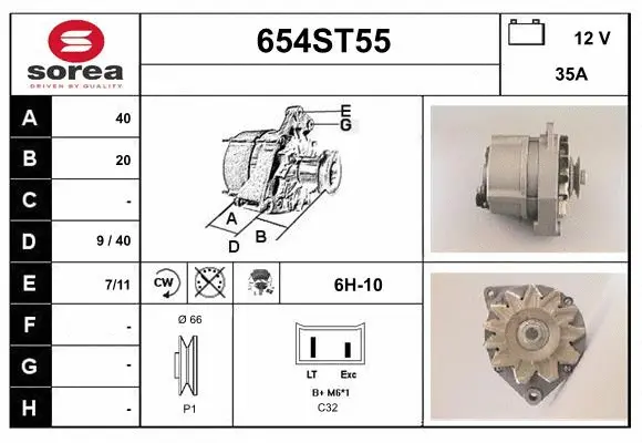 Alternator (654ST55)