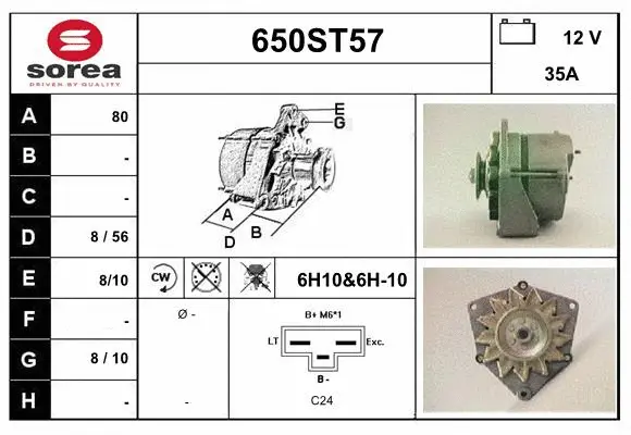 Alternator (650ST57)
