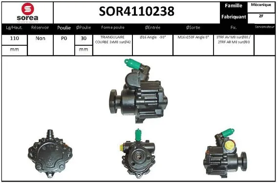 Hydraulic Pump, steering (SOR4110238)