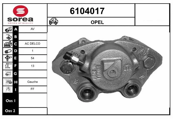 Brake Caliper (6104017)