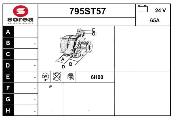 Alternator (795ST57)