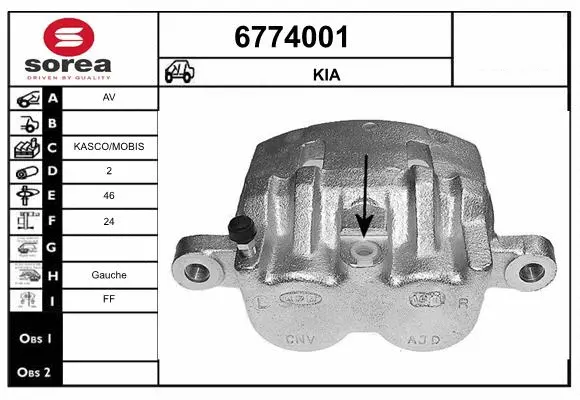 Brake Caliper (6774001)