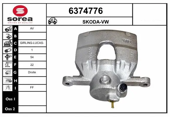 Brake Caliper (6374776)