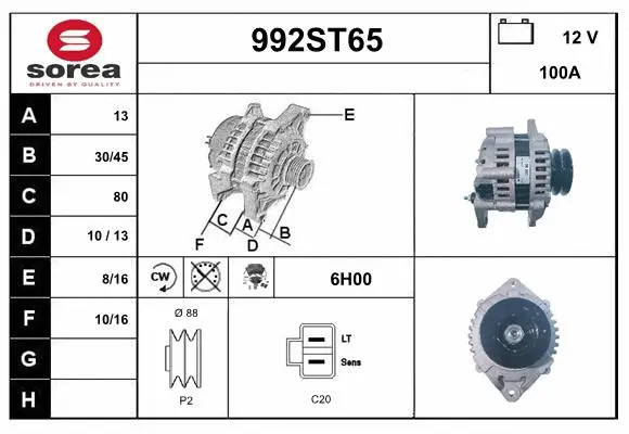 Alternator (992ST65)