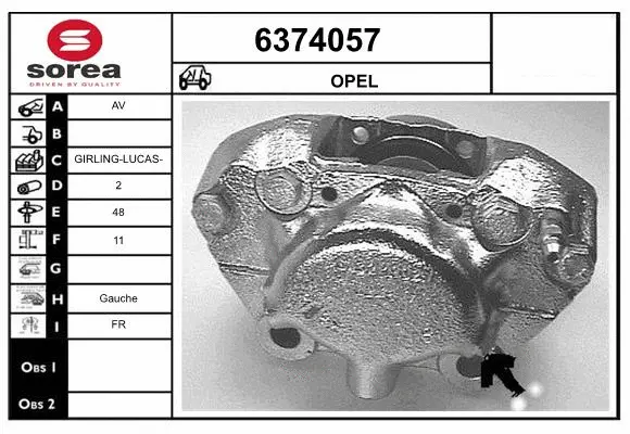 Brake Caliper (6374057)